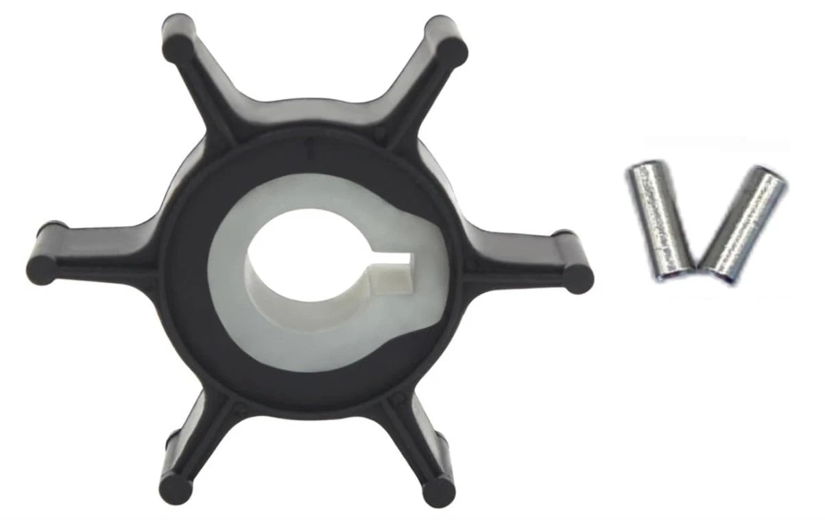 Water Pump Impeller with Pin for Yamaha 2 Stroke 2 HP Outboard (646-44352-01)