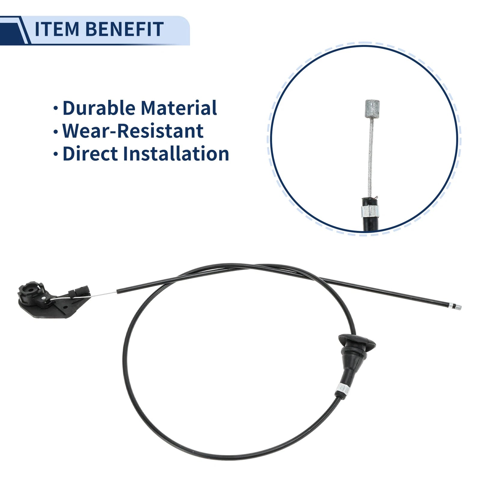 Hood Latch Release Cable Replacement for BMW 525i (2001–2003)