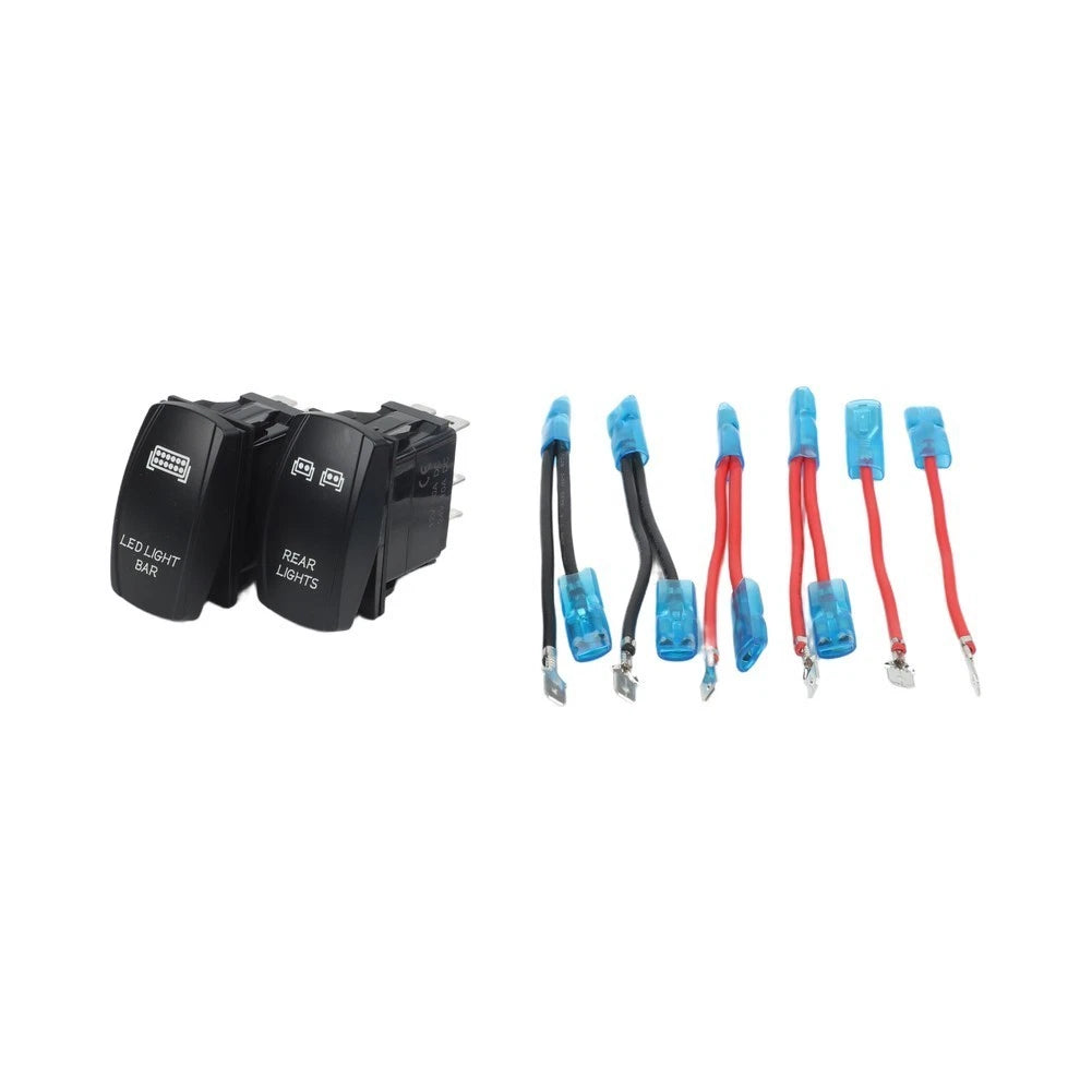 Rocker Switch with Rear Light for