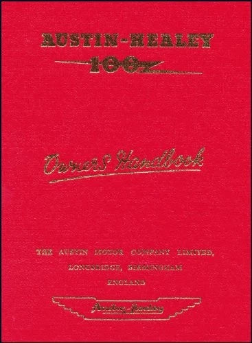 Owners Manual Hardbound for Austin Healey 100 (1952–1956)