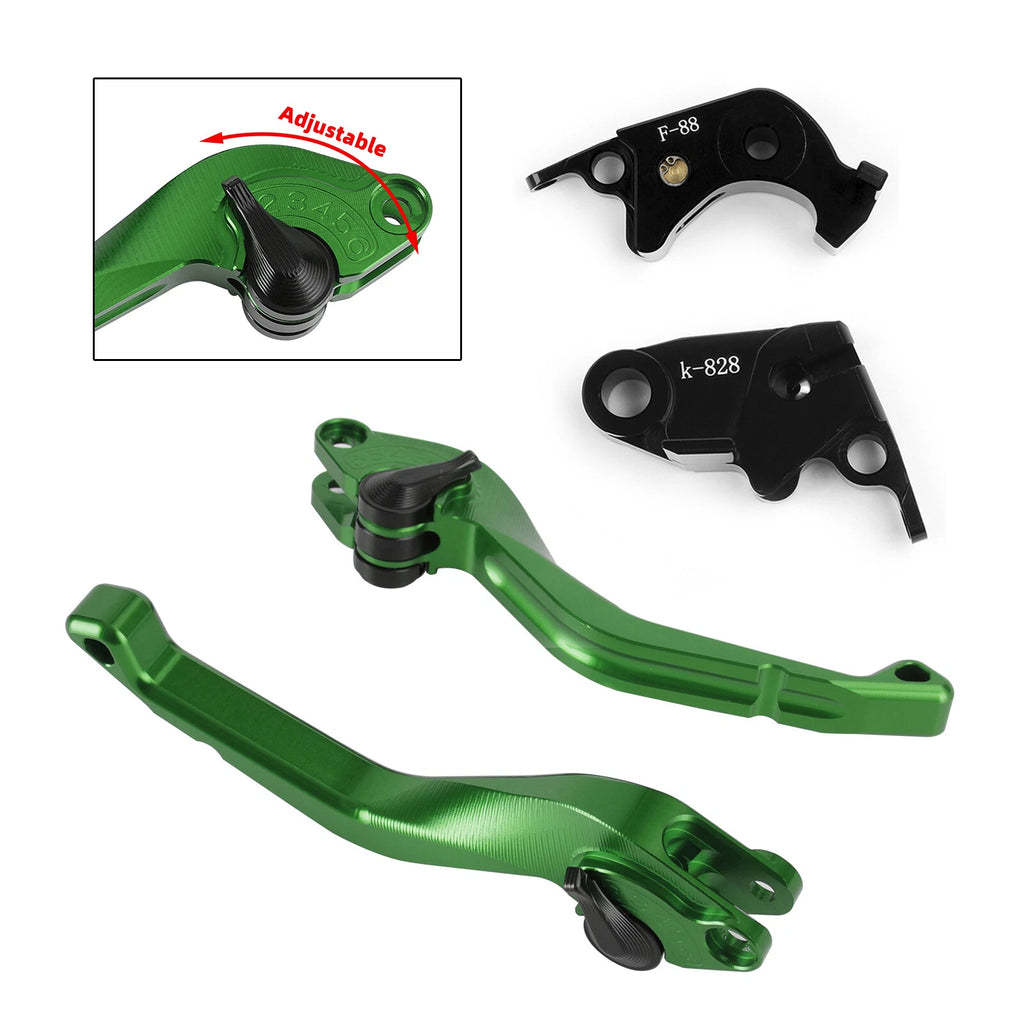 CNC Short Clutch Brake Lever for Kawasaki Z750R Z1000 ZX10R ZX6R (2007–2019)