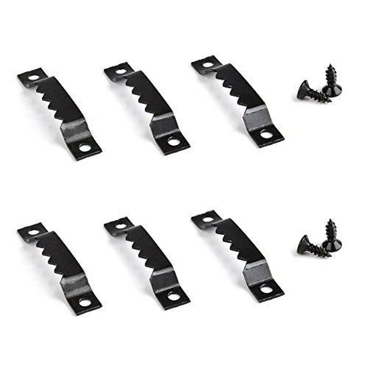 350PCS Sawtooth Picture Frame Hangers Kit - Black