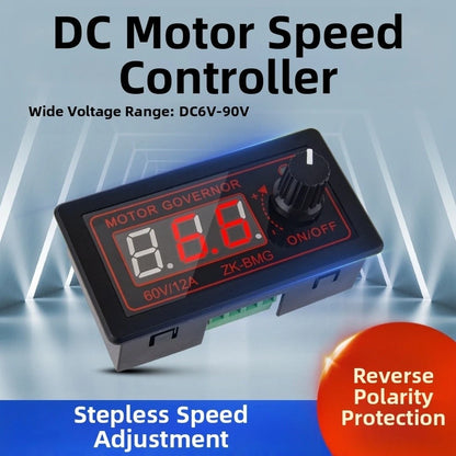12A DC Motor Speed Controller for PWM Digital Display (9-60V)