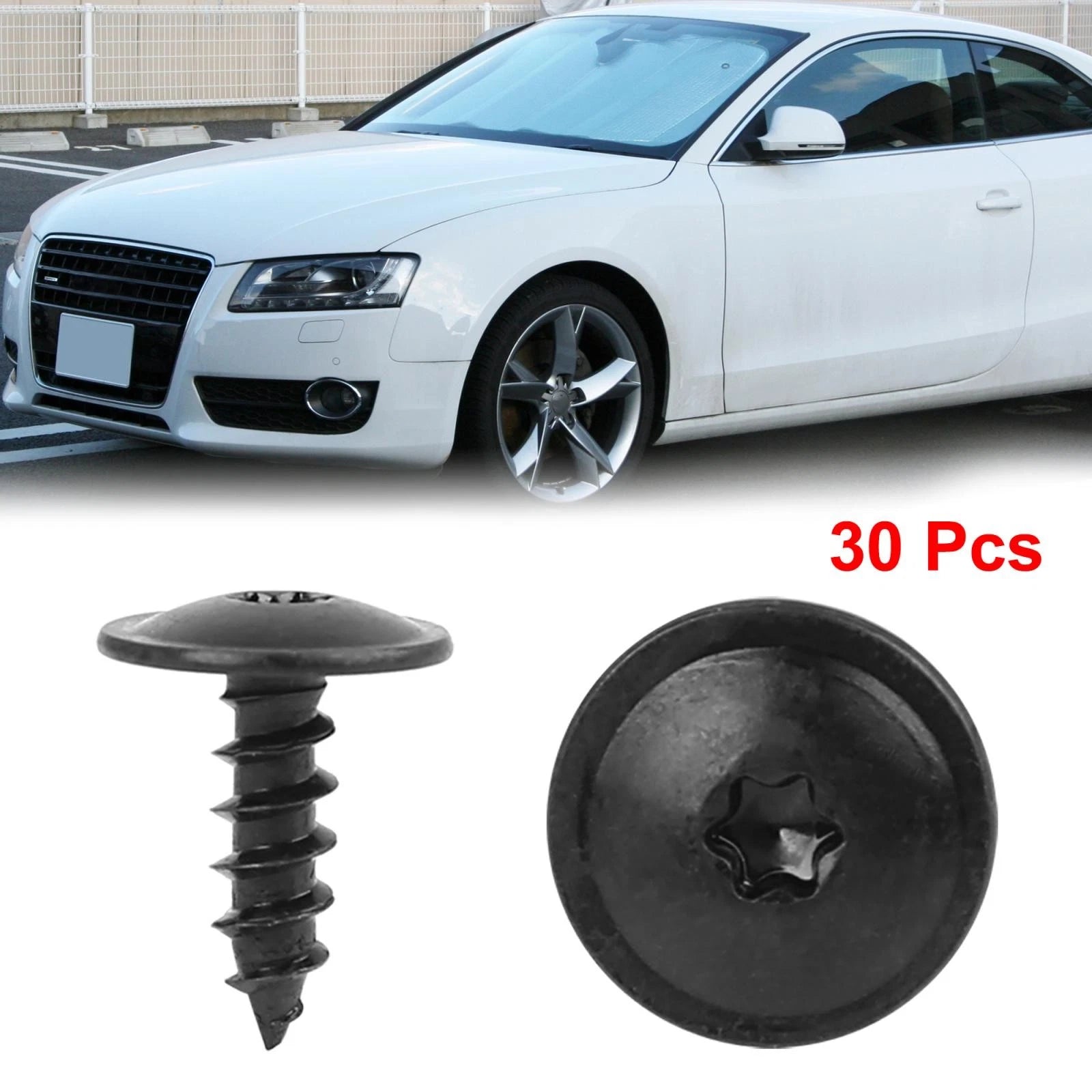 Fender Liner Screw Retainer 30pcs for Audi N90974701 (2005–2015)