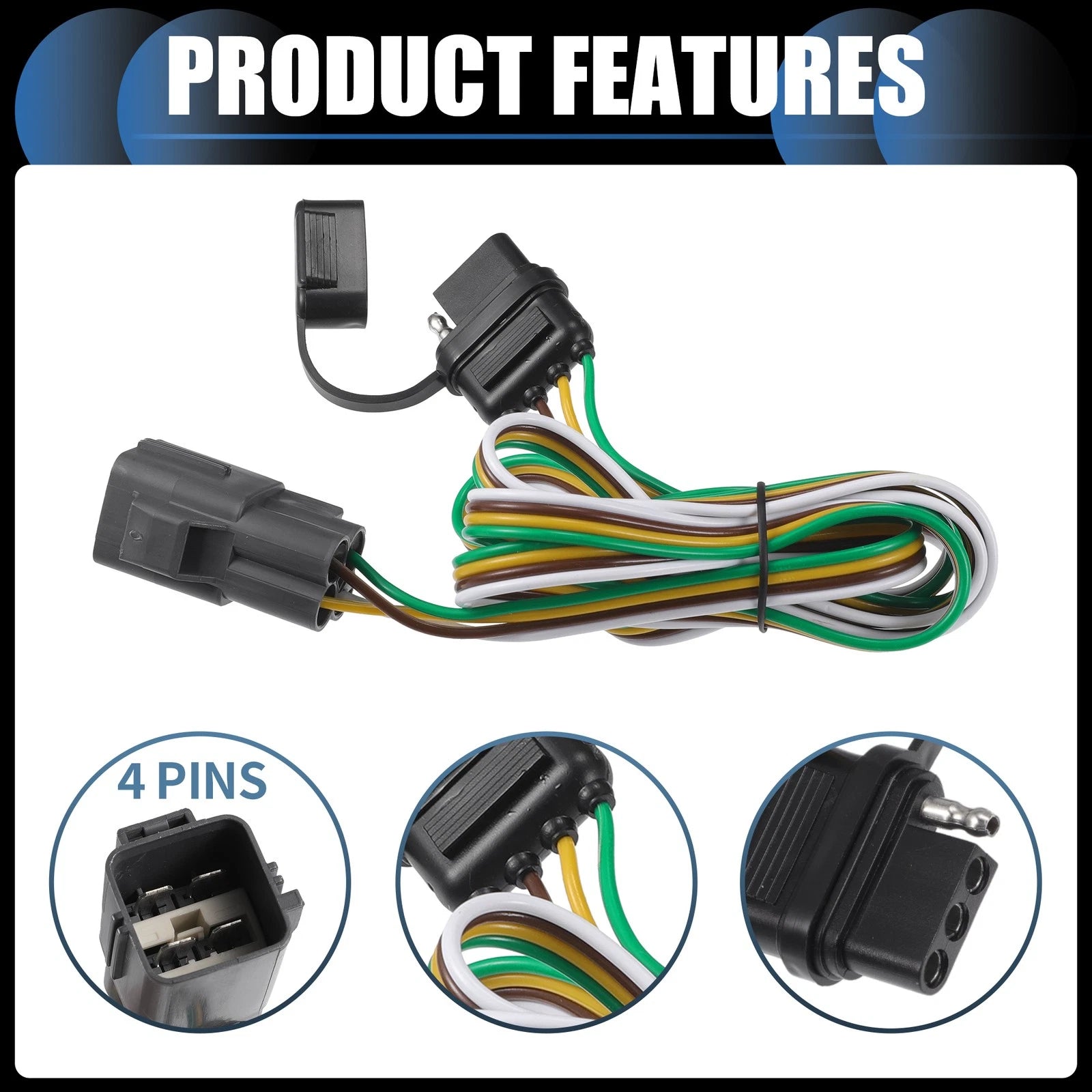 Trailer Wiring Harness 4 Pin Replacement Kit for Buick Envision (2016–2021)