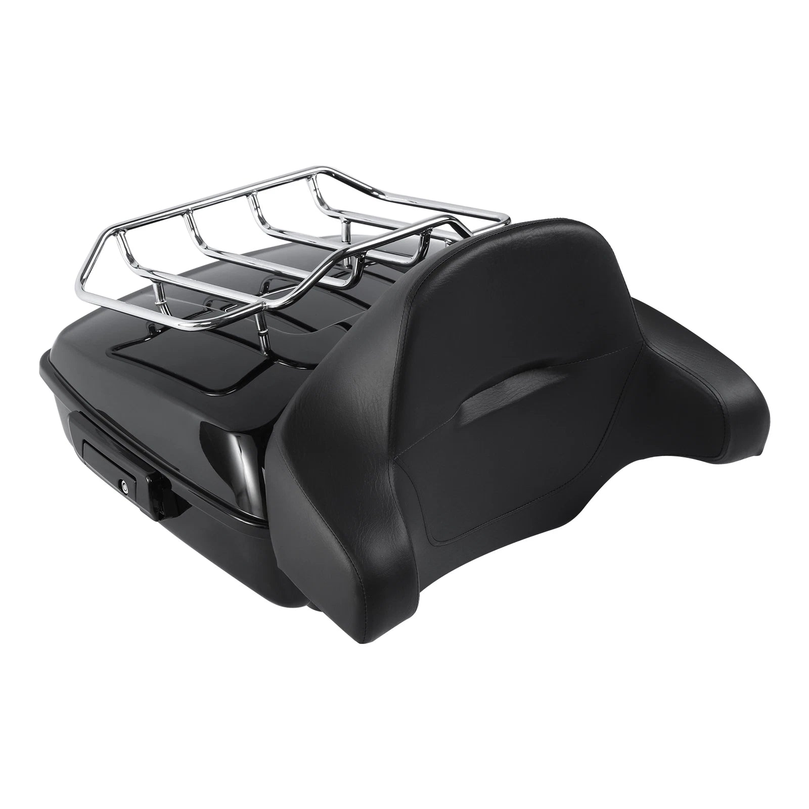 Chopped Trunk Backrest Pad Rack for Harley Fat Boy (2008–2017)