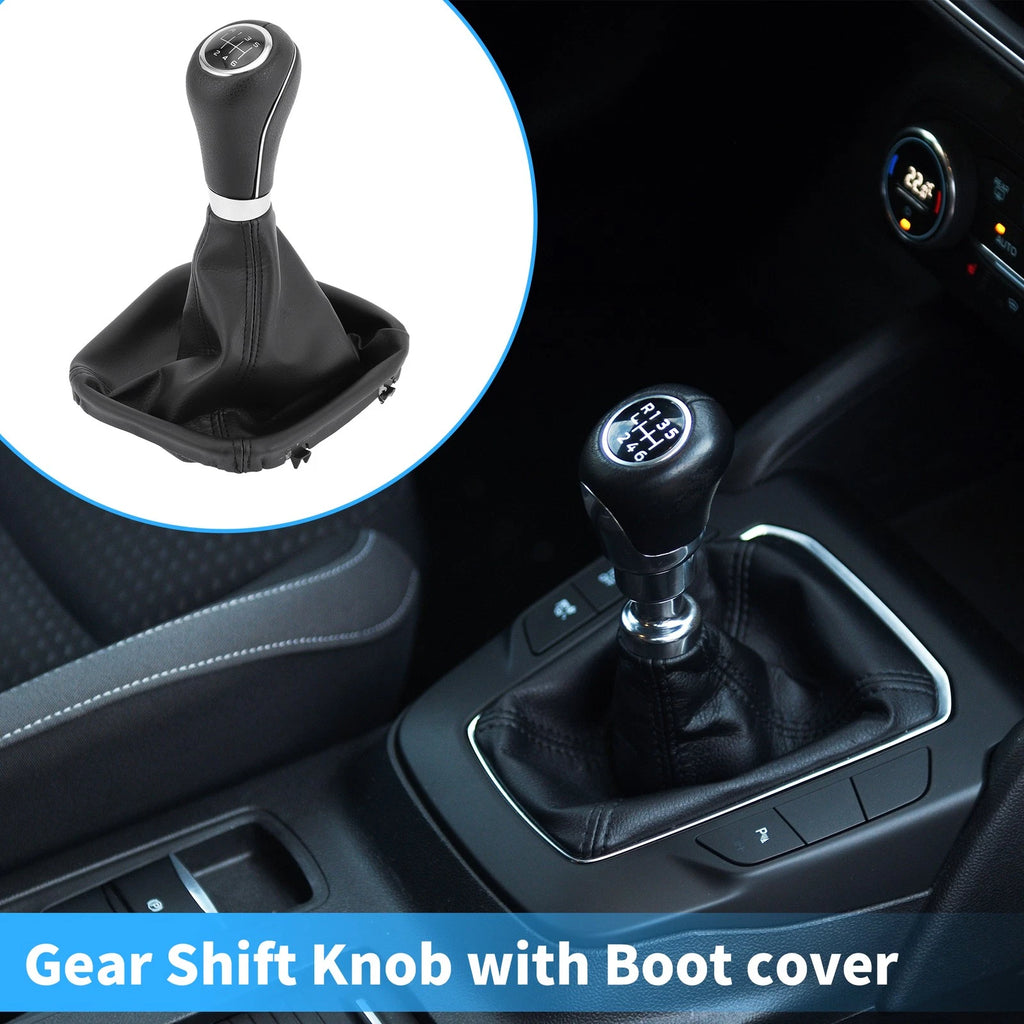 6 Speed Shift Knob with Boot Cover for Mercedes W203 S203 (2004–2007)