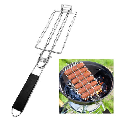 Lightweight Portable BBQ Basket for Grilling Hot Dogs, Vegetables, Fish
