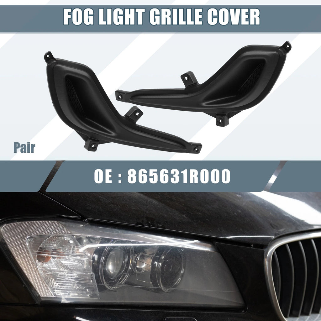 Front Left Right Side Fog Light Grille Cover Trim for Hyundai Accent (2012–2017)
