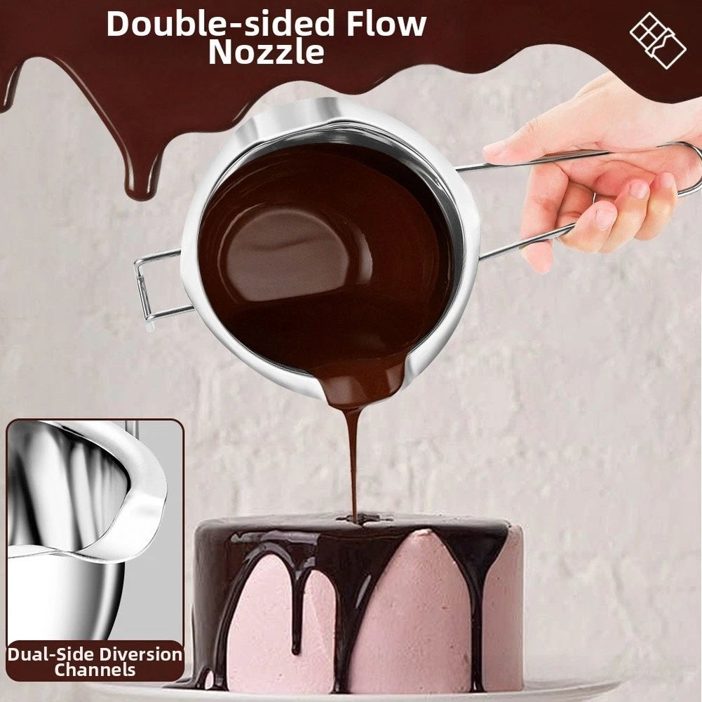 Stainless Steel Chocolate Melting Pot for Kitchen Multi Use