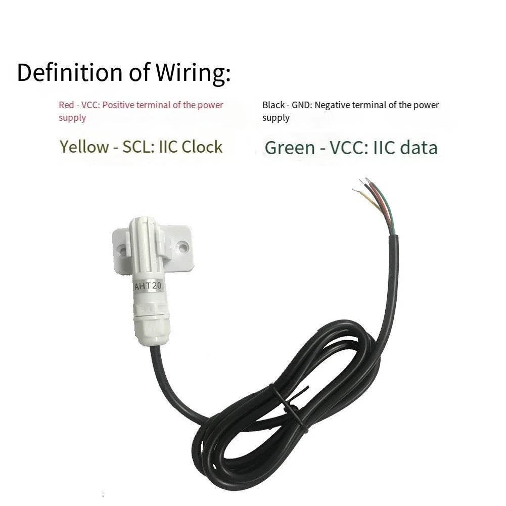 AHT30 Temperature Humidity Sensor Module with Wire Probe Options
