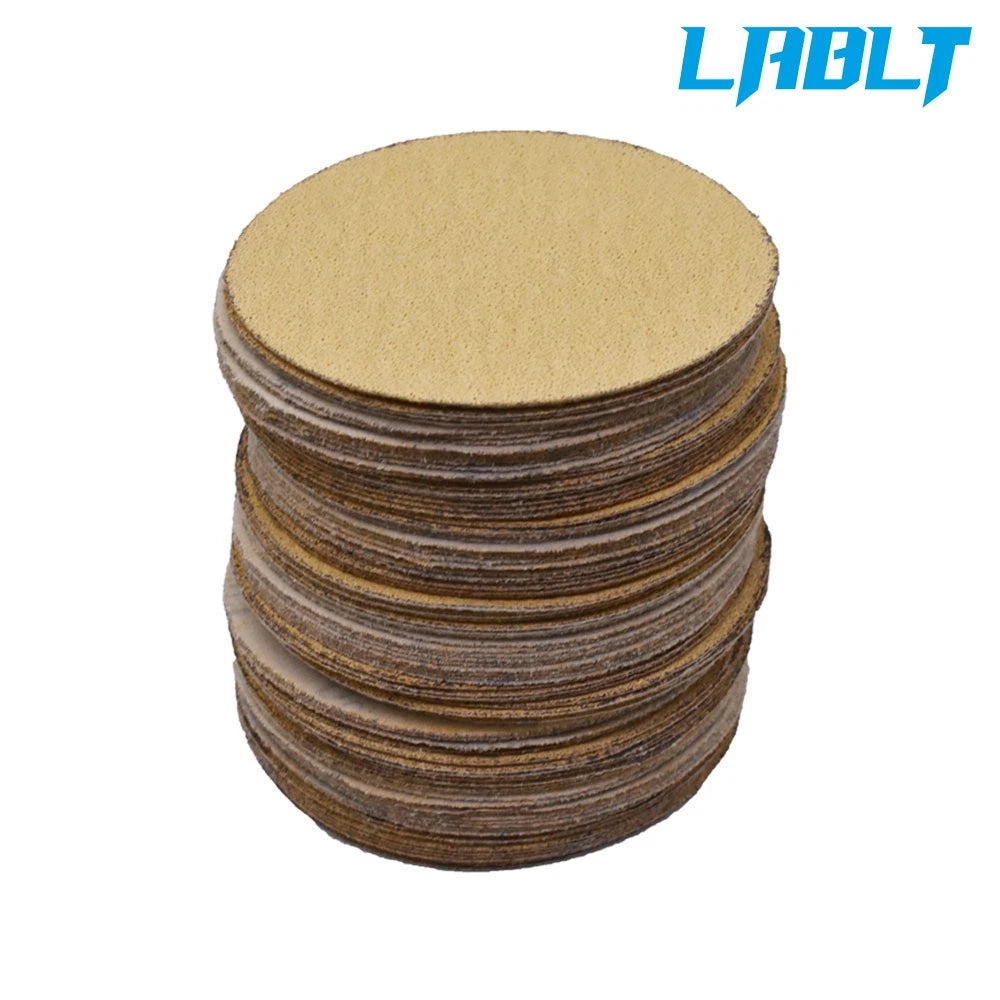 100 Pack 6" 320 Grit Hook Loop Sanding Discs