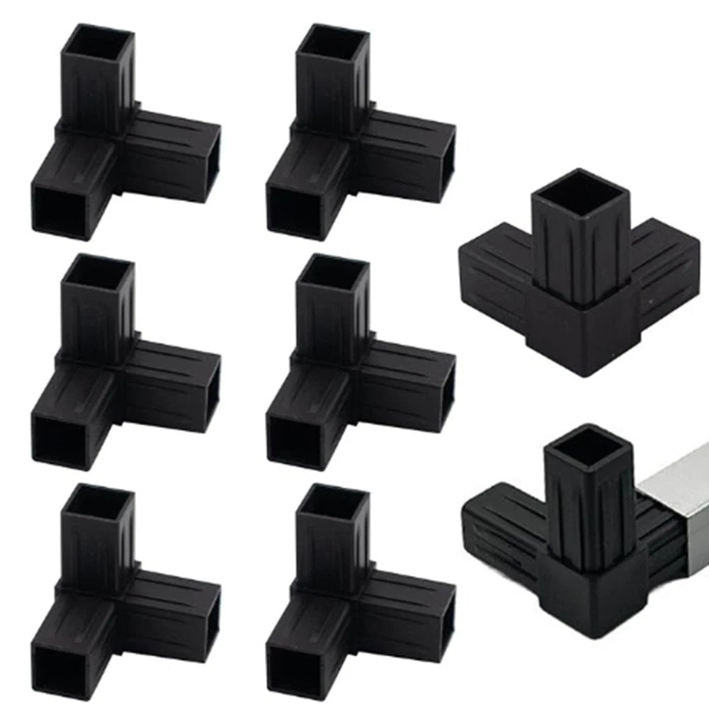 16X Plastic Tee Fittings for 20mm Square Pipe Garden Fence