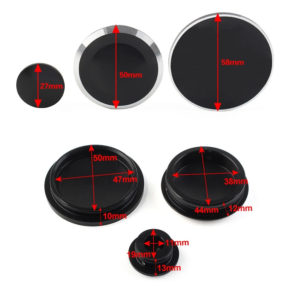 Frame Hole Caps Cover Plug Kit for BMW R Nine T (2014–2023) Black