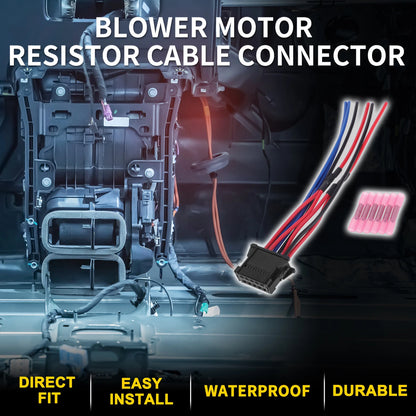 Set of 1 Blower Motor Resistor Cable Connector for Renault Clio (No.8200729298)