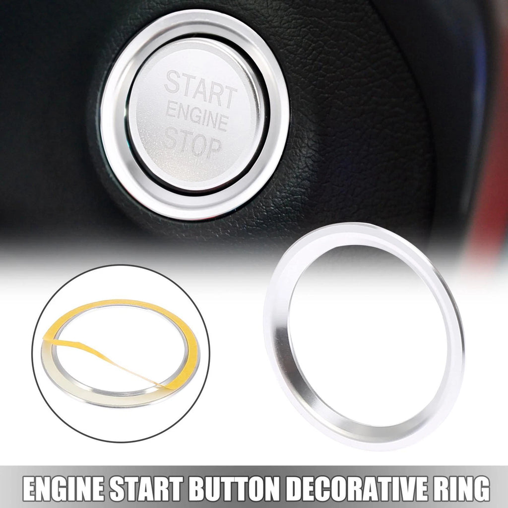 Engine Start Button Decorative Ring Cover for Audi A4L A6L Q5 A5 A7 (2012–2023)