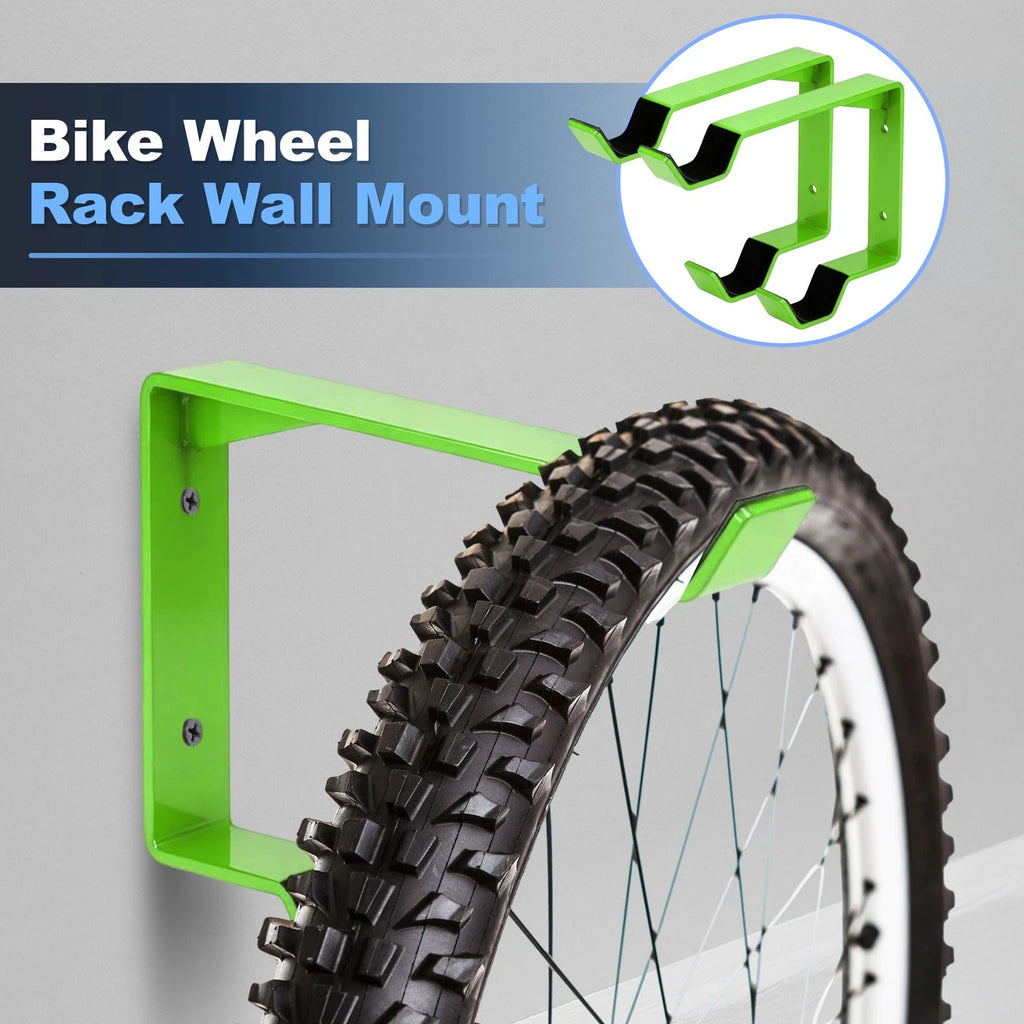 Bike Wheel Rack Wall Mount Set for Universal Fit (1990–2025)