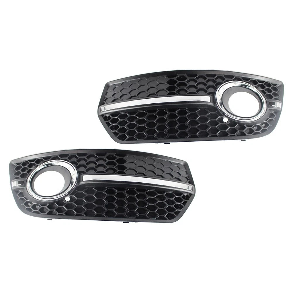 Set of 2 Front Bumper Grill Fog Light Lamp Covers Trim for Audi Q5 (2009–2011)