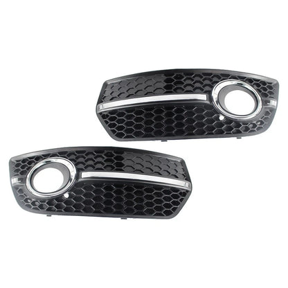 Set of 2 Front Bumper Grill Fog Light Lamp Covers Trim for Audi Q5 (2009–2011)