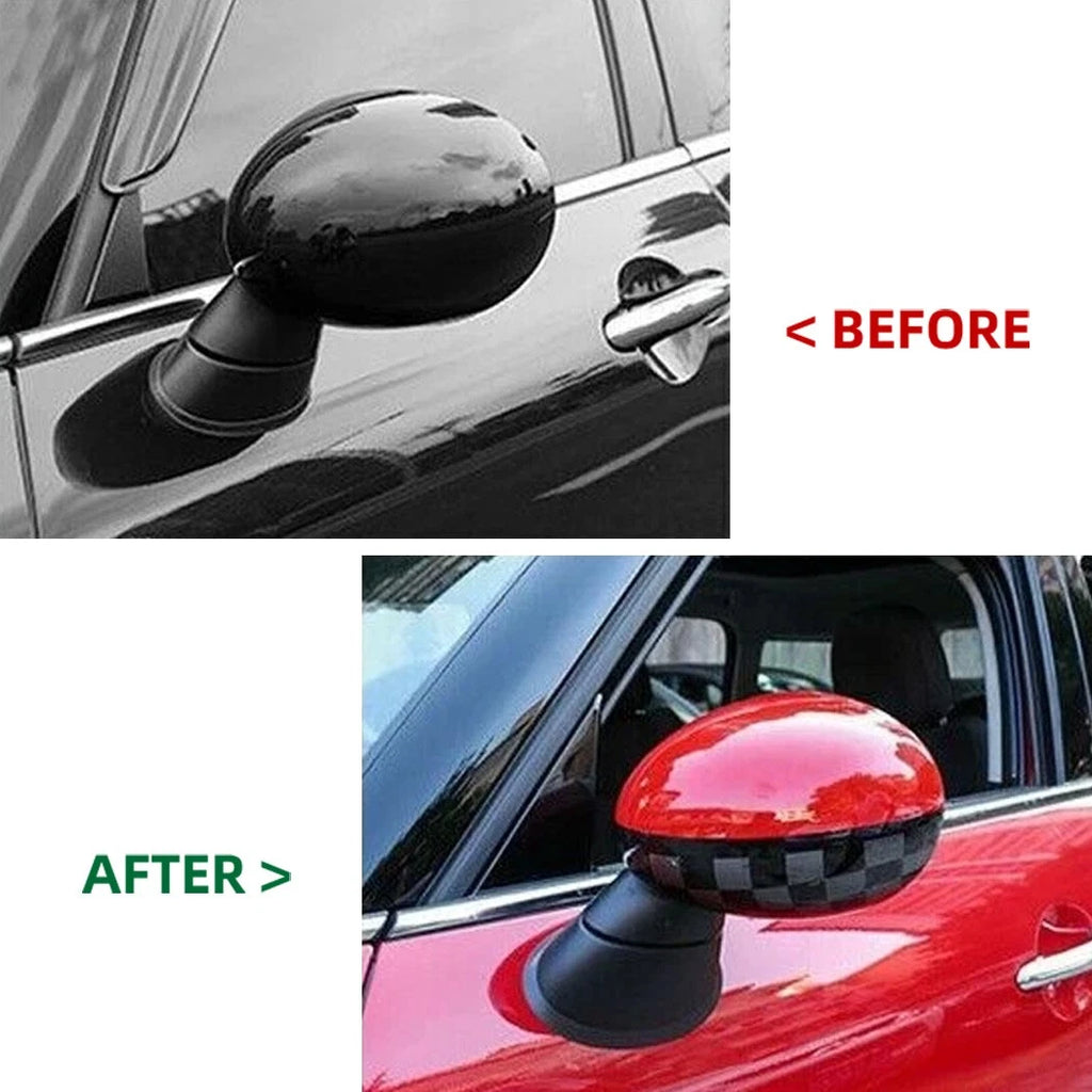 JCW-Style Mirror Cap Cover for MINI Cooper R55 R56 R57 R58 R59 R61 (2007–2015)