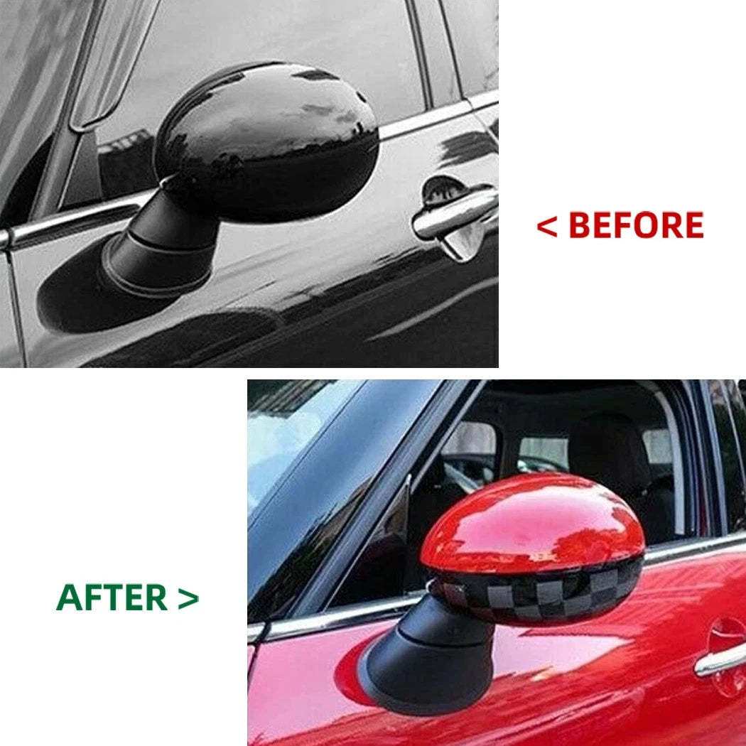 JCW-Style Mirror Cap Cover for MINI Cooper R55 R56 R57 R58 R59 R61 (2007–2015)
