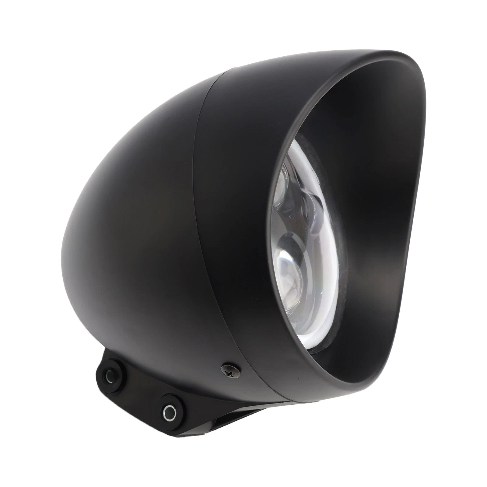 5.75" Motorcycle Spotlight Headlight Fog 4-Bulbs Black for Motorcycle Scooter