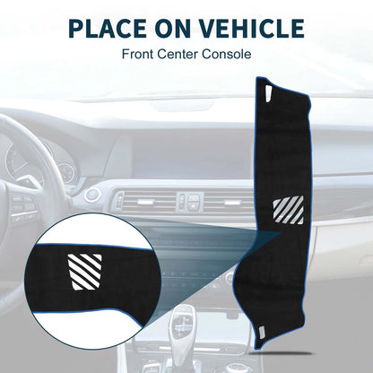 Dashboard Dash Cover Mat for BMW 5 Series F10 F11 (2010–2017) Black Blue