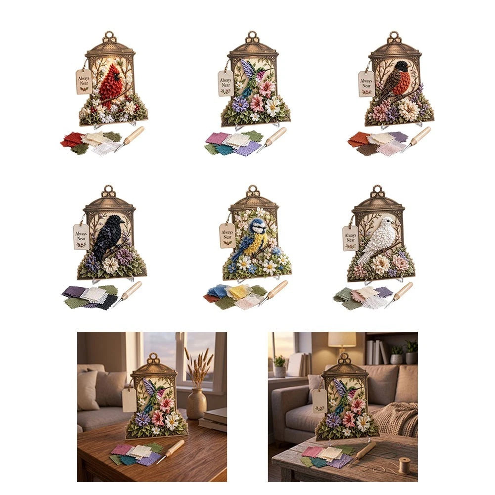 3D Fabric Poking Lantern Kit for Party Home Decor (18cm)