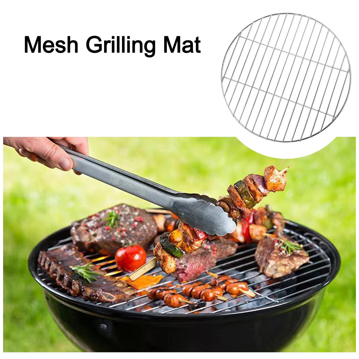 43cm Round Stainless Steel BBQ Grid for Outdoor Cooking