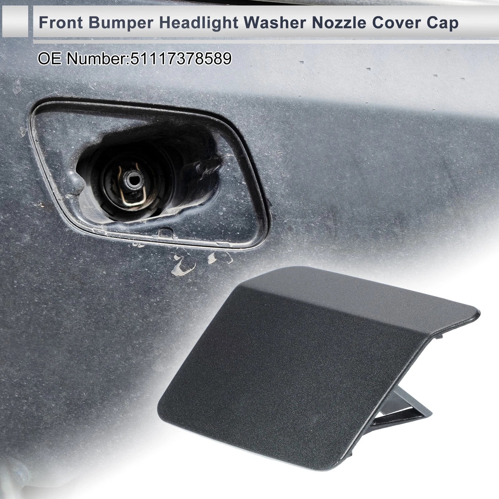 Front Left Headlight Washer Nozzle Cover Cap for BMW X5 F15 (2014–2018)