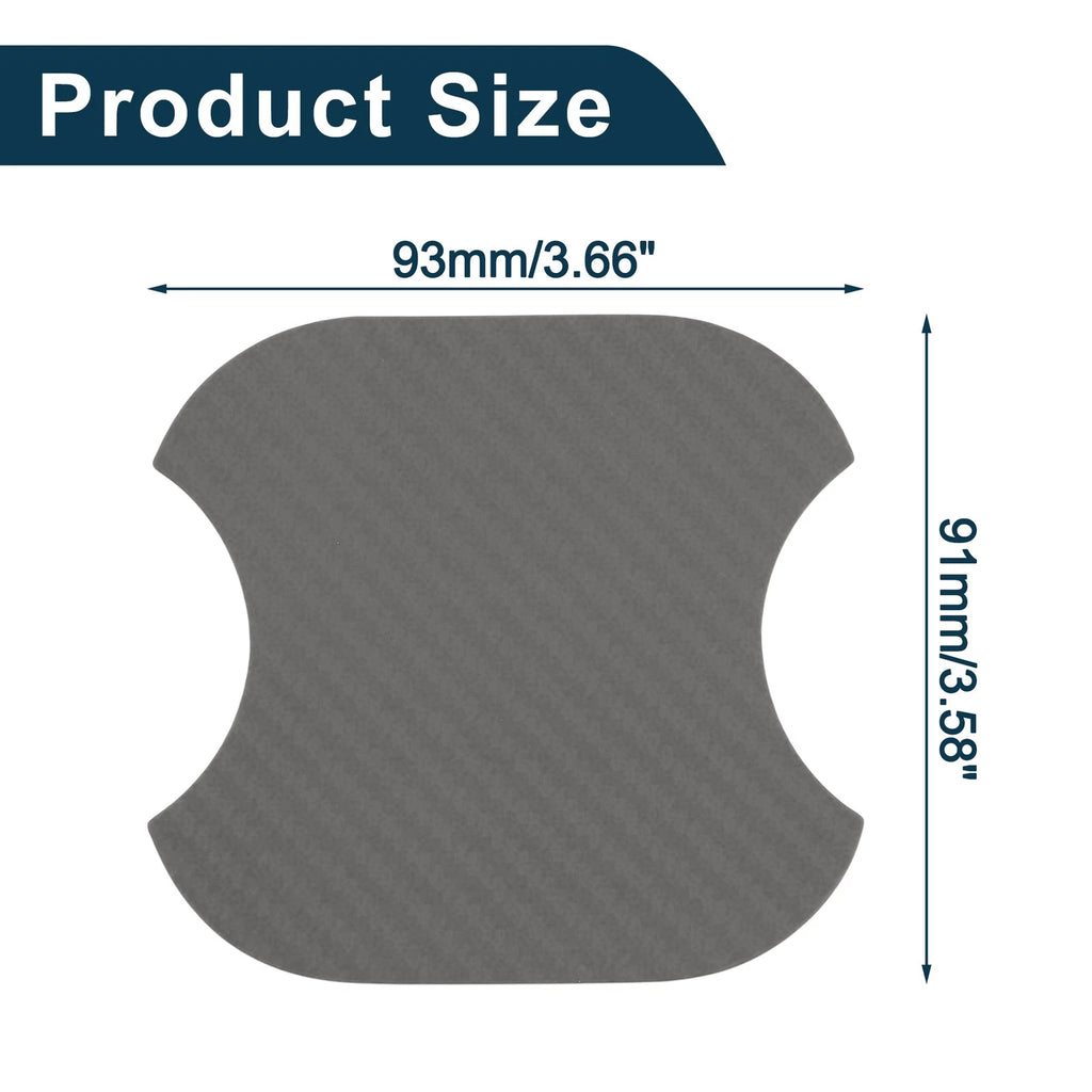 Car Door Handle Scratch Protector for Universal Vehicles (91x93mm, Gray)