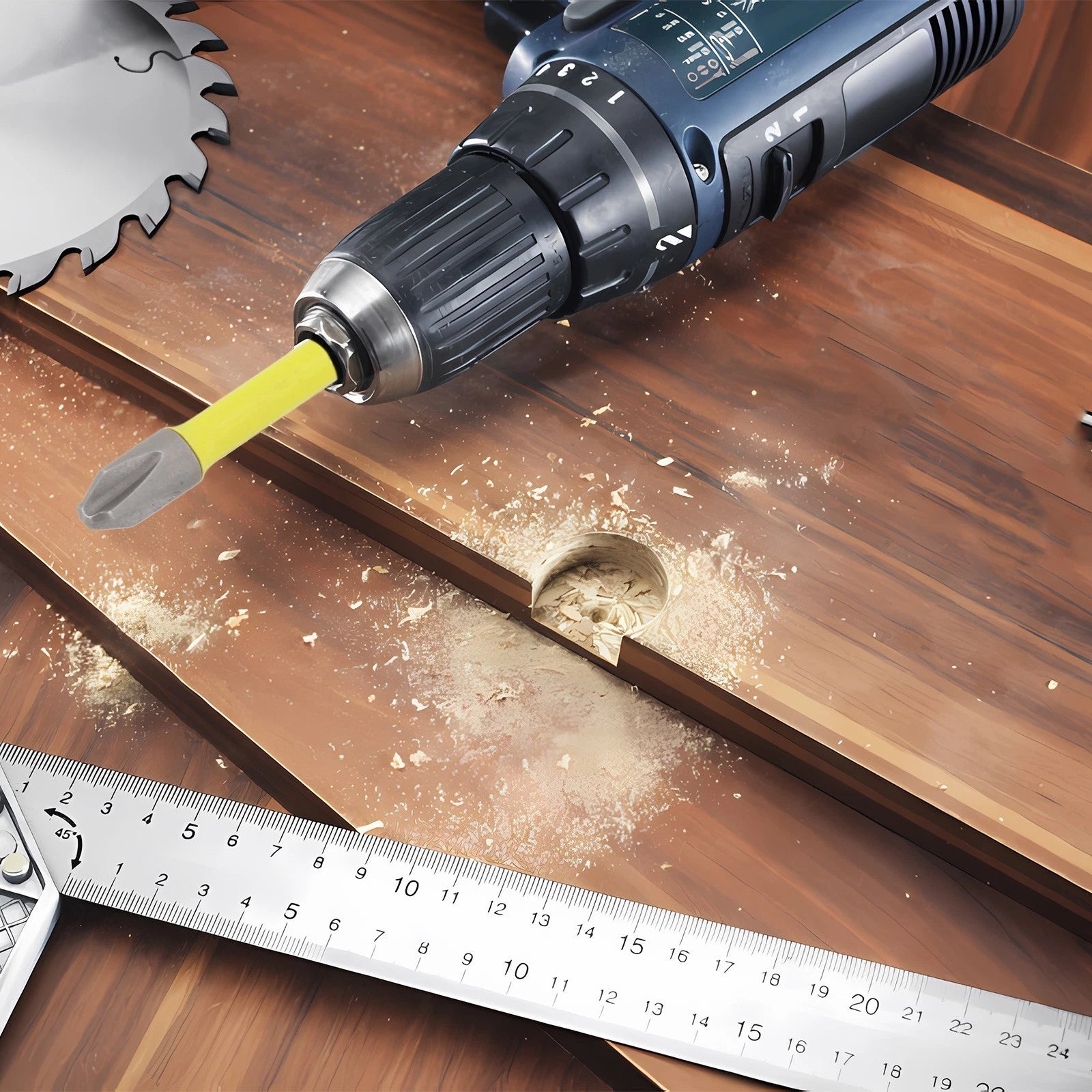 Secure Grip Hexagonal Handle Screwdriver Bit Set of 2 (65mm/110mm)