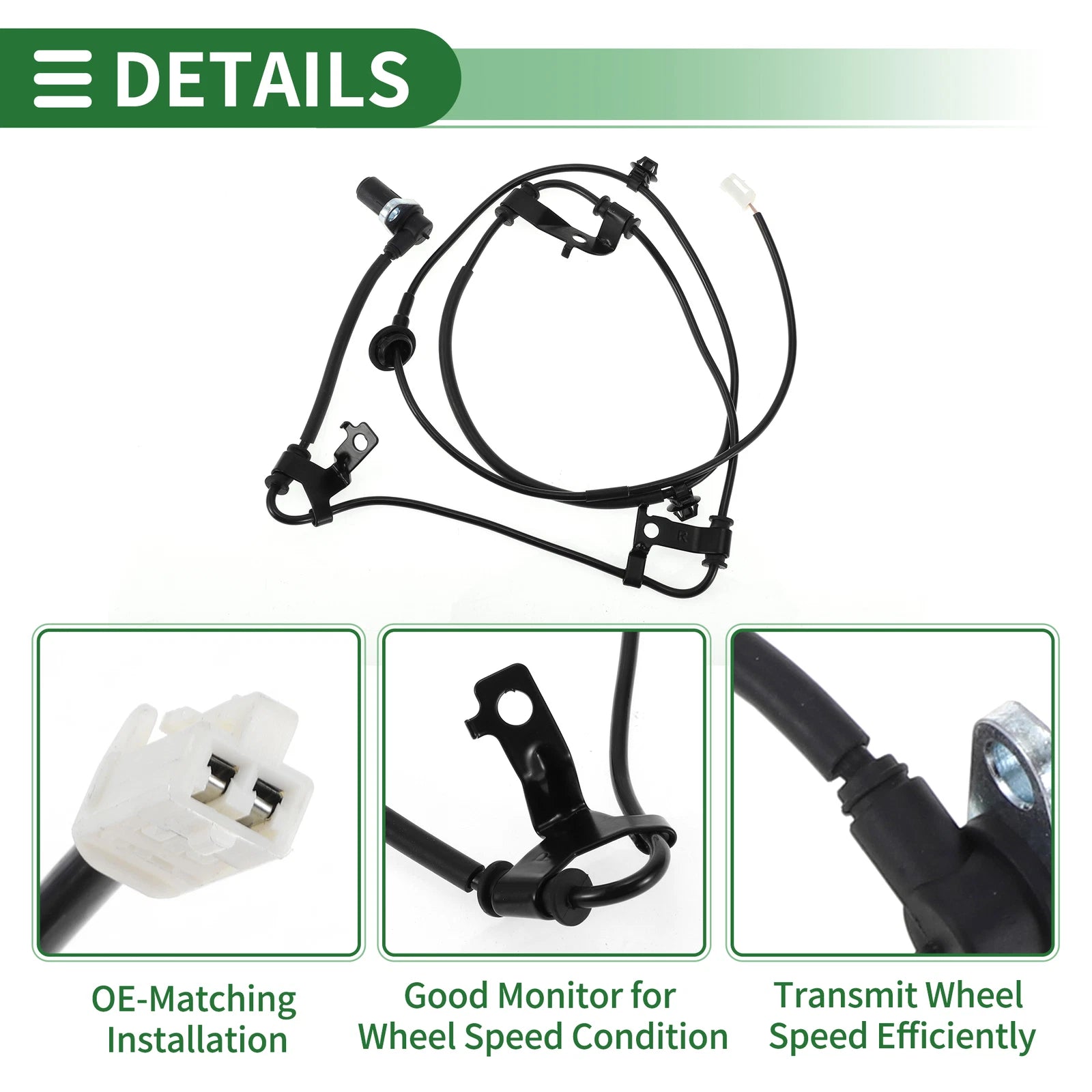 ABS Wheel Speed Sensor MN113198 for Mitsubishi Eclipse (1995–1999)