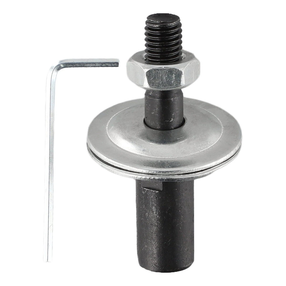 Set of 1 Spindle Adapter Motor for Grinding Polishing Bench Black Silver