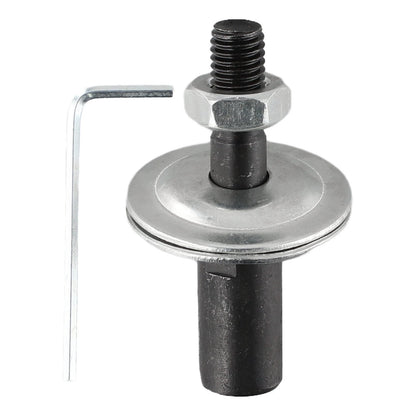Set of 1 Spindle Adapter Motor for Grinding Polishing Bench Black Silver