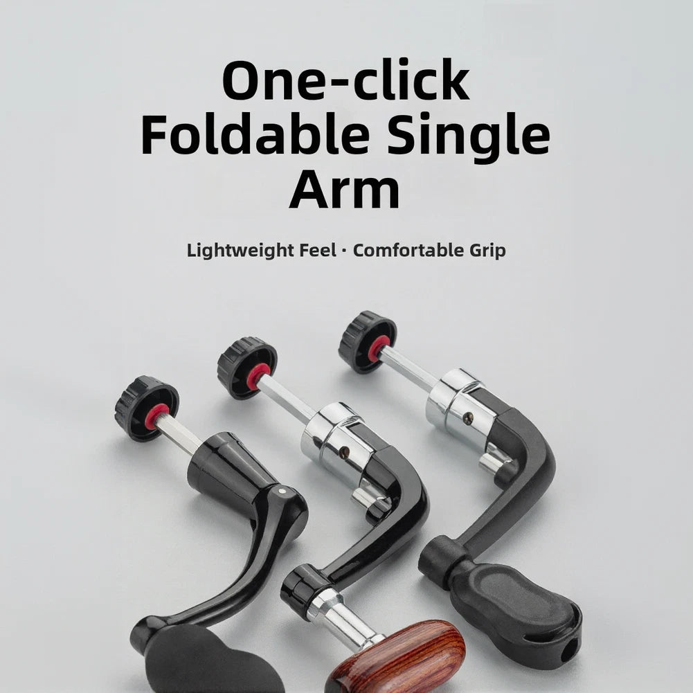 Folding Reel Handle for Medium Large Reels (Ergonomic Comfort)