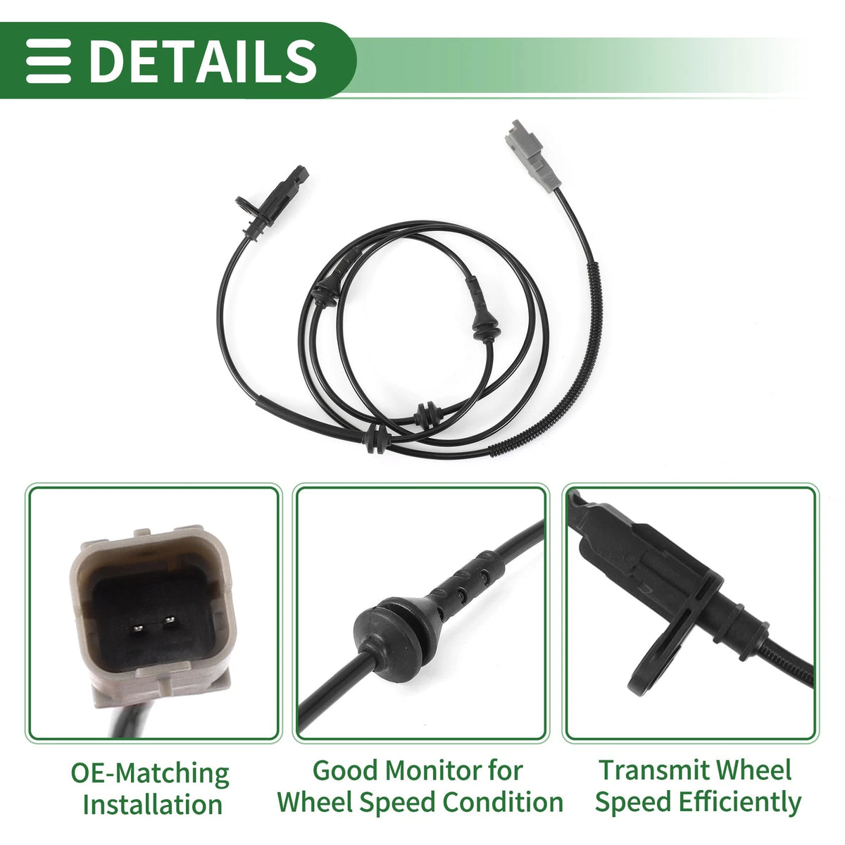 ABS Wheel Speed Sensor No. 4545H6 for Peugeot 407 (2004)