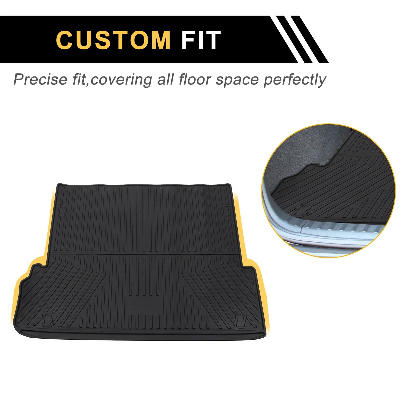 Cargo Liner Rear Trunk Mat for Lexus GX460 (2010–2023) Vertical Stripes