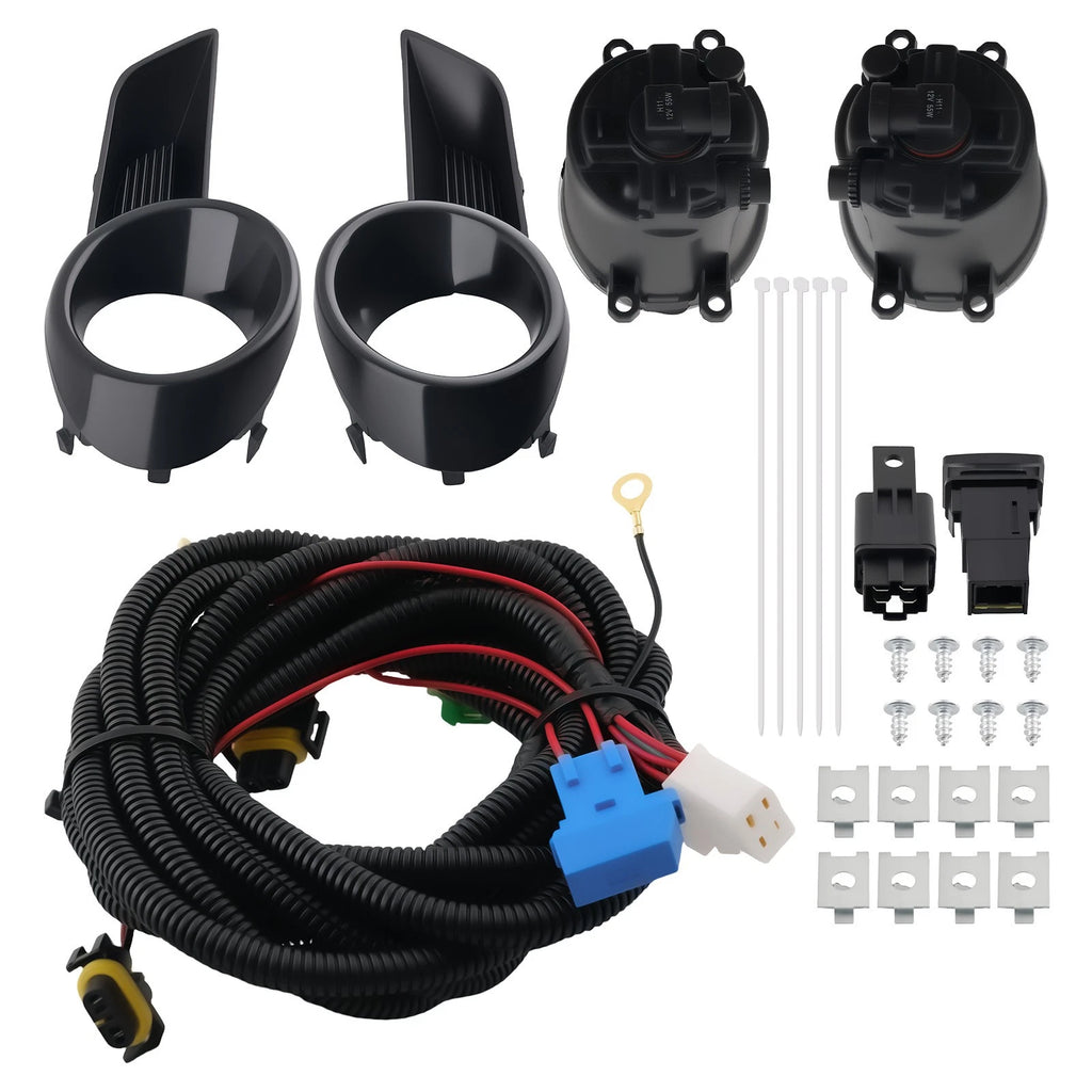 Fog Light Set for Toyota Highlander (2008–2010) w/Switch Bulb Bracket 814810E030C0