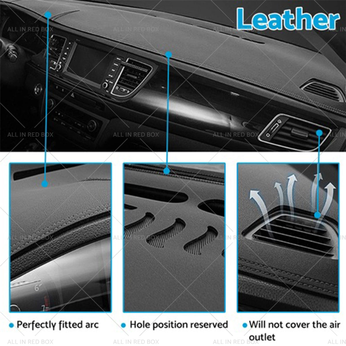 Dash Mat for BYD Dolphin (2023–Present) Non-Slip Microfiber Leather