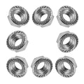 Flanged Serrated Wheel Nuts 3/8-24 Heavy Duty for Polaris (2000–2022)