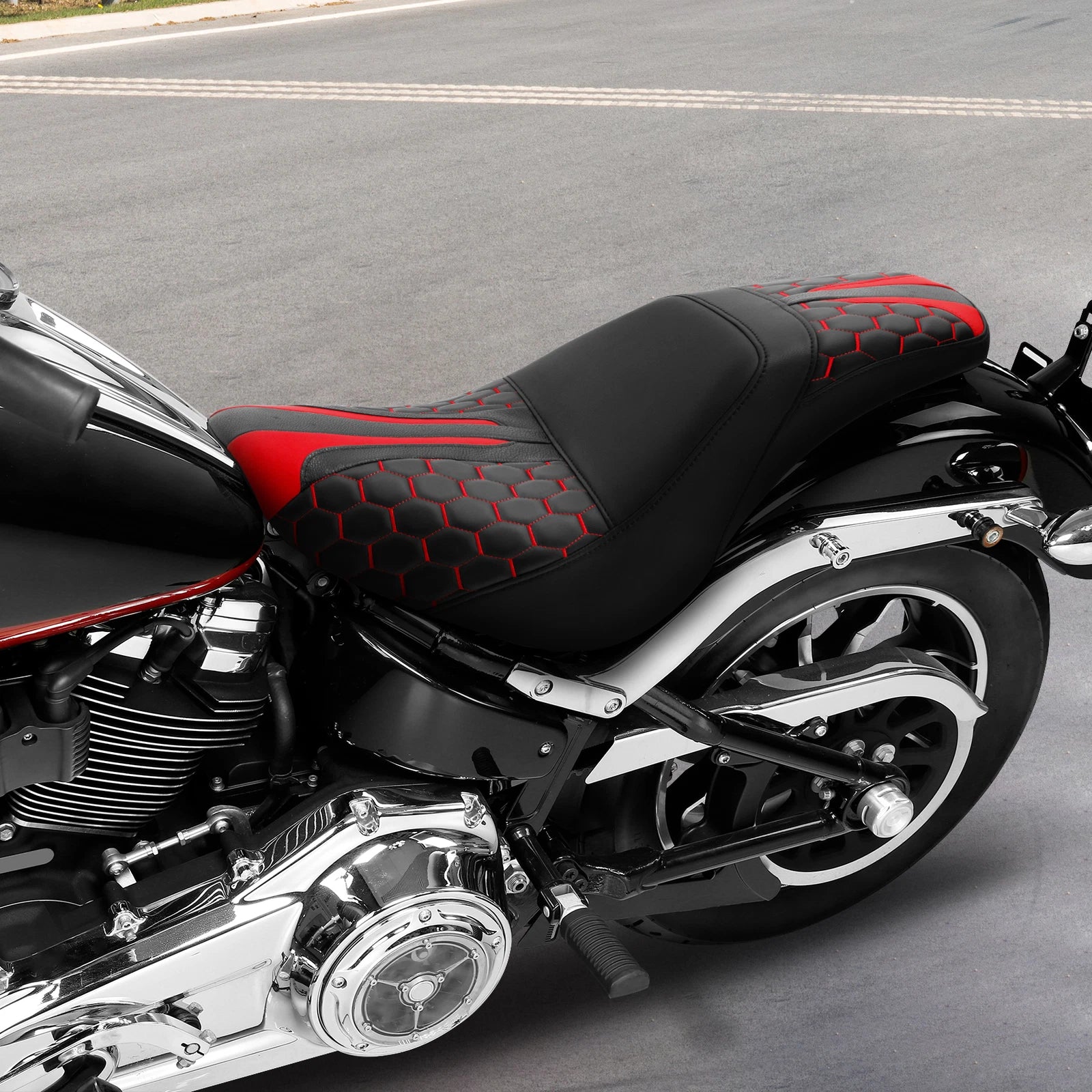 Rider Driver Passenger Seat for Harley Softail Low Rider (2018–2023)
