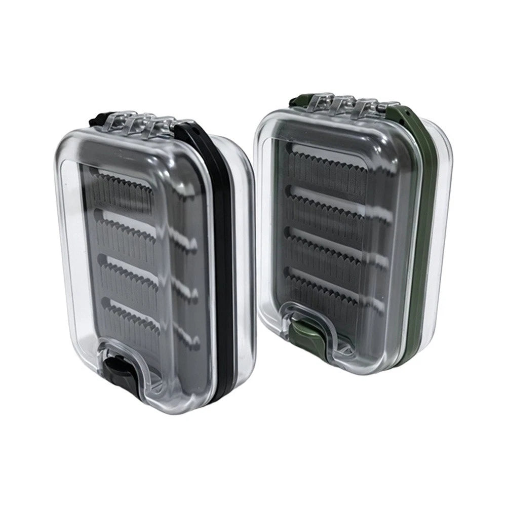 Transparent Fly Fishing Box for Fly Hooks (Double Sided, Waterproof Seal)