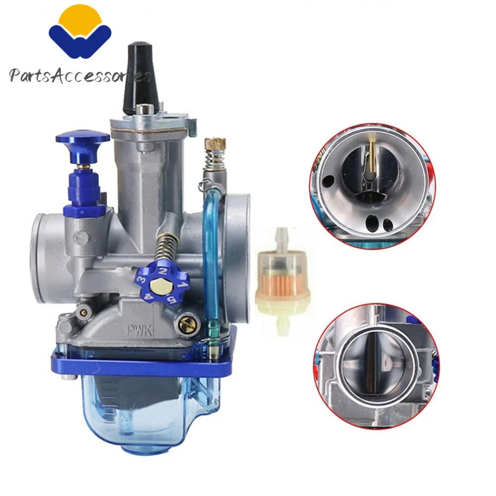 PWK34 Carburetor for Suzuki RM 125 250 370 500, Yamaha YZ 125 175 250 (All Years)