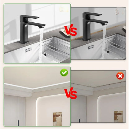 Silicone Corner Seal Tape for Bathroom (No Tools Required)