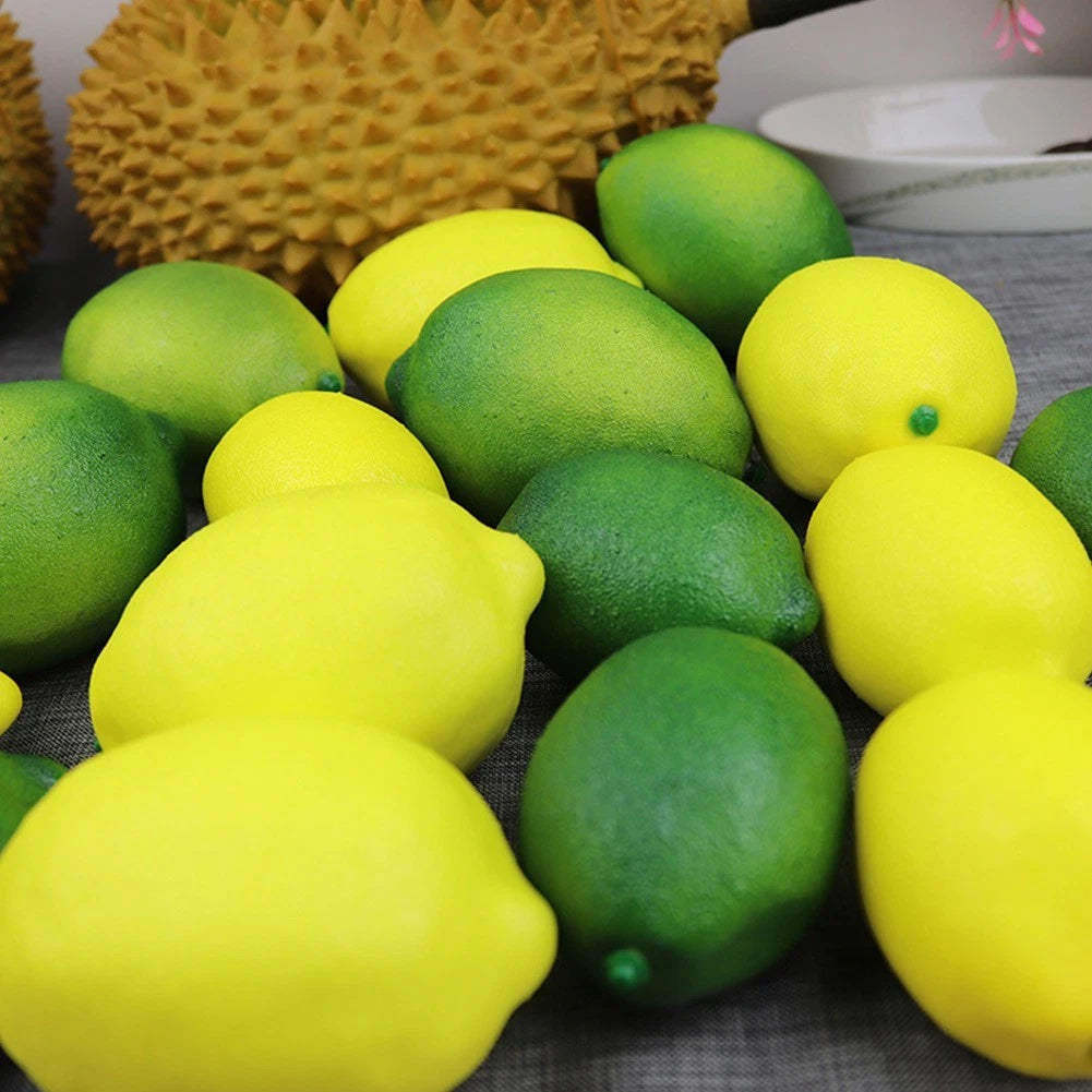 6Pcs Artificial Lemons for Home Decoration