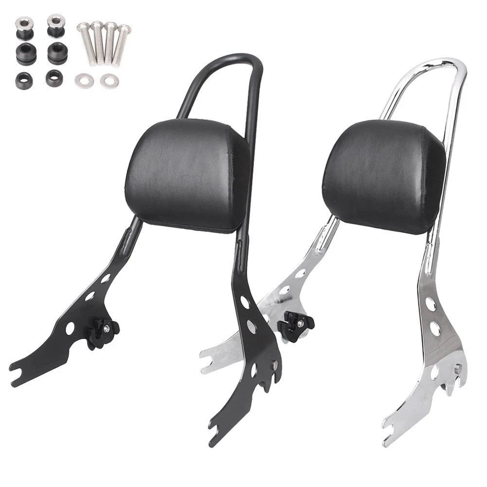 Passenger Backrest Sissy Bar for Harley Street XG 500 750 2015-2017 Chrome/Black