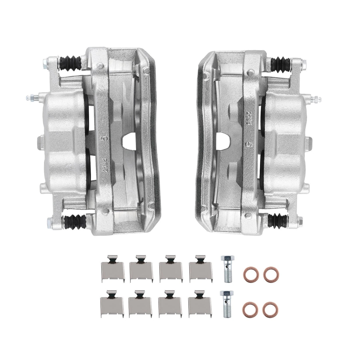 Pair Front Brake Calipers w/Bracket for Ford Expedition F-150 (2010–2021)