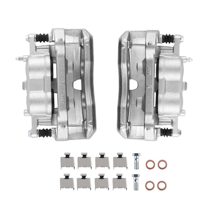 Pair Front Brake Calipers w/Bracket for Ford Expedition F-150 (2010–2021)