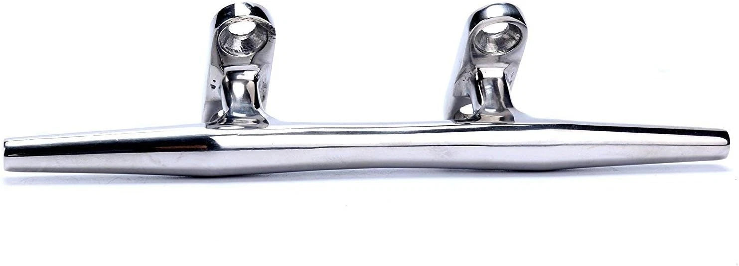 Set of 4 Stainless Steel 6 Inch Rope Cleats for Boat Deck Fittings